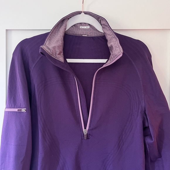 Lululemon Wet Dry Warm 1/2 Zip Pull Over Size 10 - Picture 3 of 8